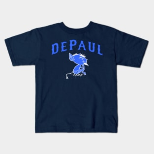 Retro DePaul Mascot Design Vintage Kids T-Shirt